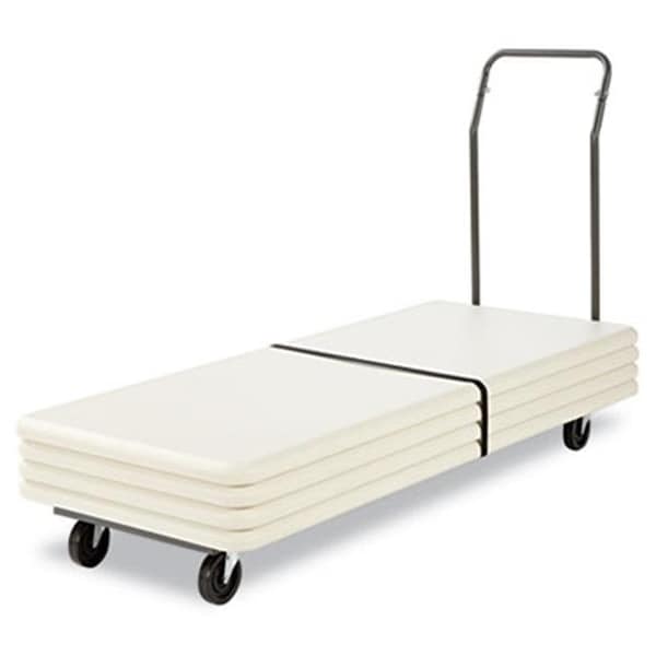 Alera FTCART Folding Table Cart  20-1/2w x 72d  Charcoal